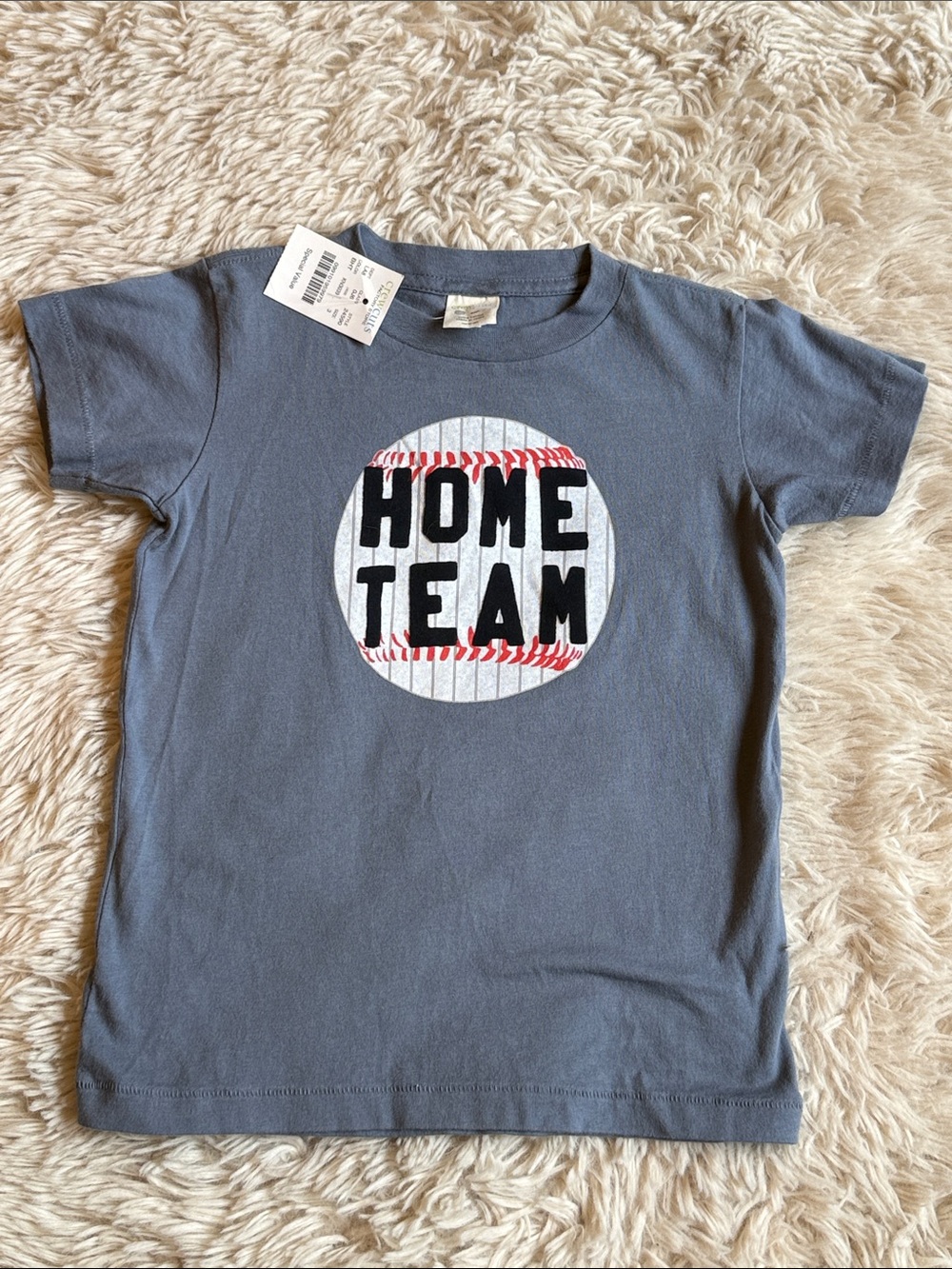 ⚾️ Home Team Kids' T‑Shirt - Slate Blue Crewcuts NWT size 3